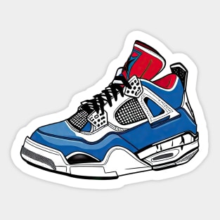 AJ IV - Sketch ! HOT WEAR !!! Blues !!! Sticker